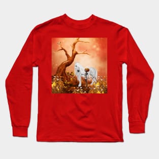 Wonderful unicorn with fairy Long Sleeve T-Shirt